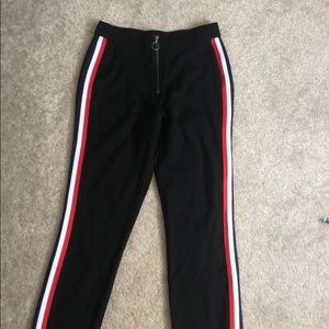 Black Pants with stripes-